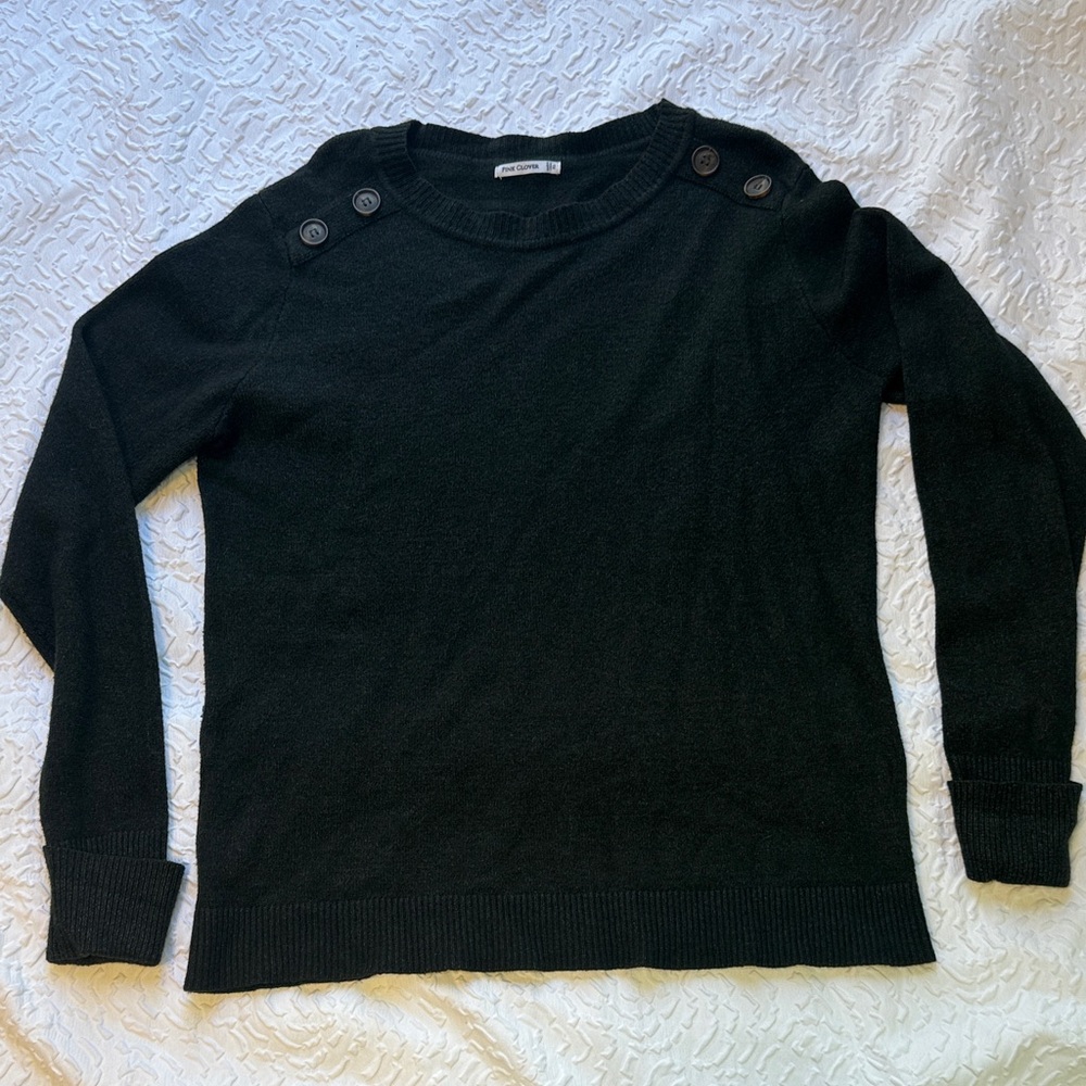 Pink Clover Charcoal Knit Sweater